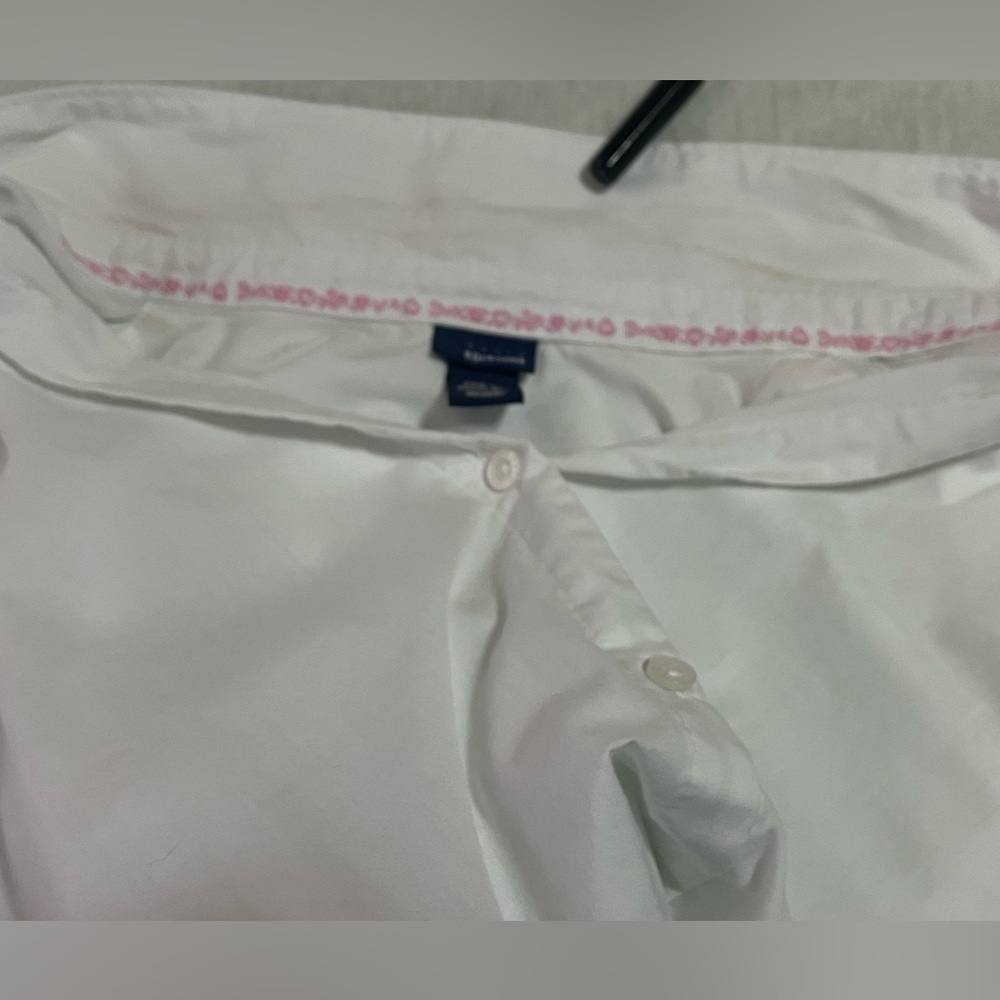 Basic Editions Xl White Button-Down Cottonblend S… - image 6